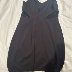 B Darlin Black Mini Sheath Dress with Sweetheart Neckline for Cocktail